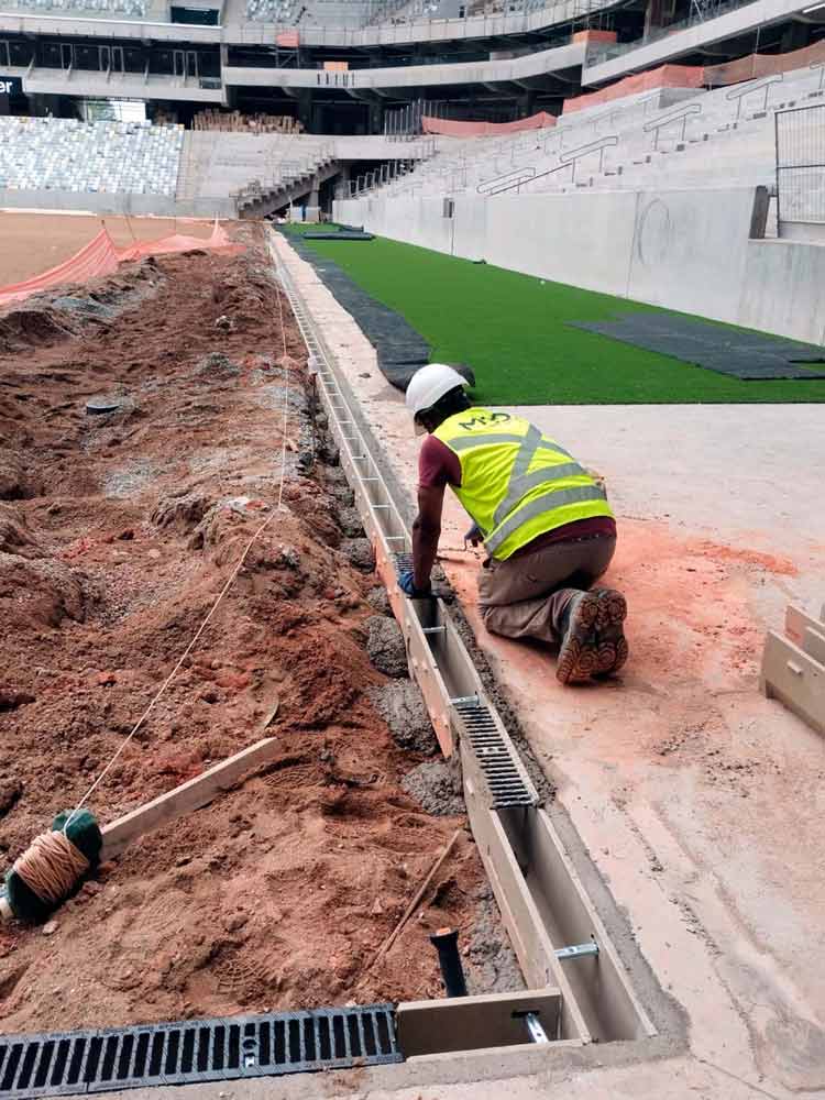 Foto 4 del proyecto Solución de drenaje en cascada para el Arena MRV