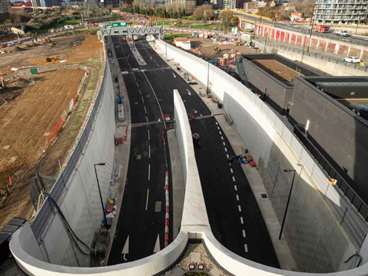 Túnel de Silvertown:  Redefiniendo la conectividad con sistemas de drenaje más inteligentes