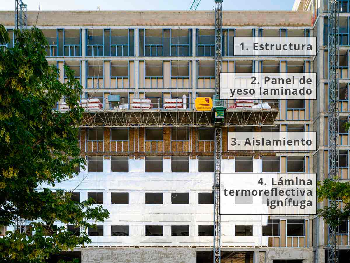 7 beneficios del cerramiento de fachada en seco
