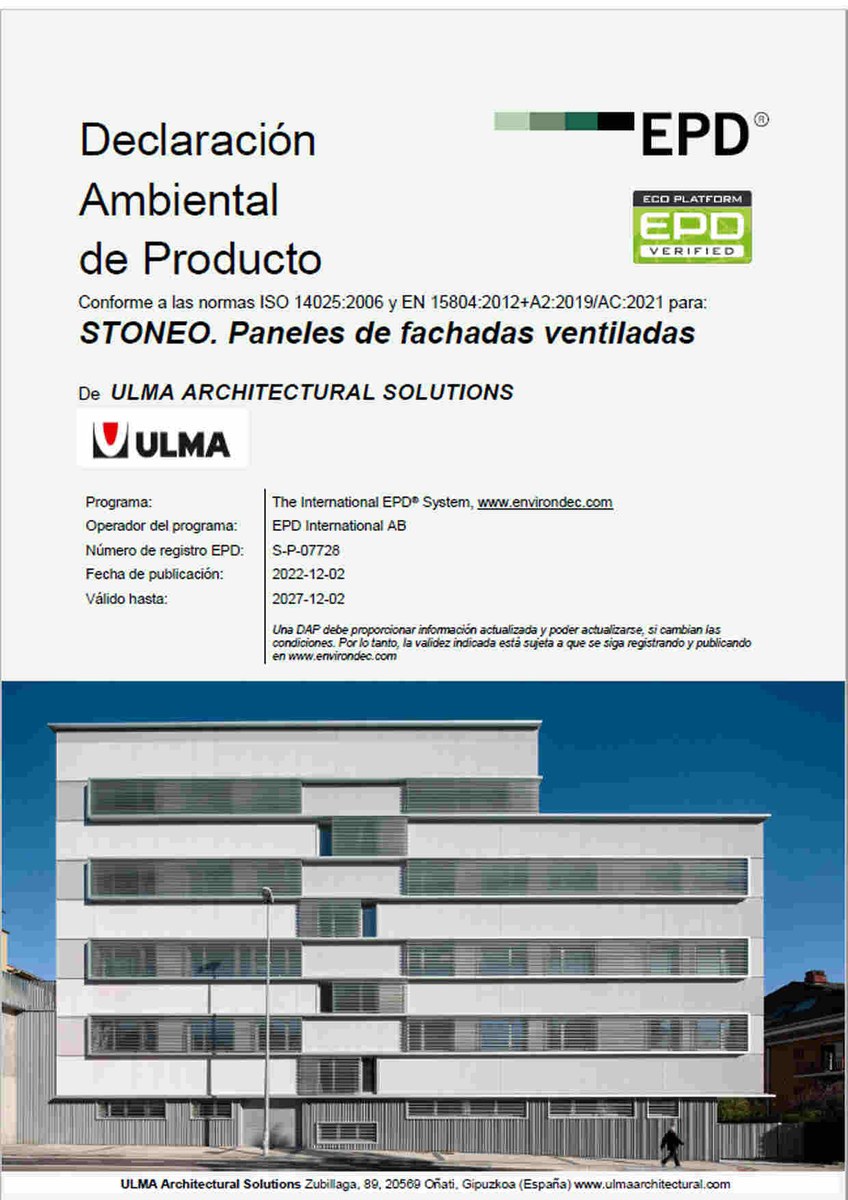 Declaración ambiental de producto