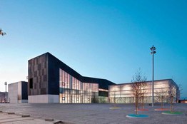 Foto 2 del proyecto Efecto óptico con la textura Agua en el Centro Cívico Ibaiondo