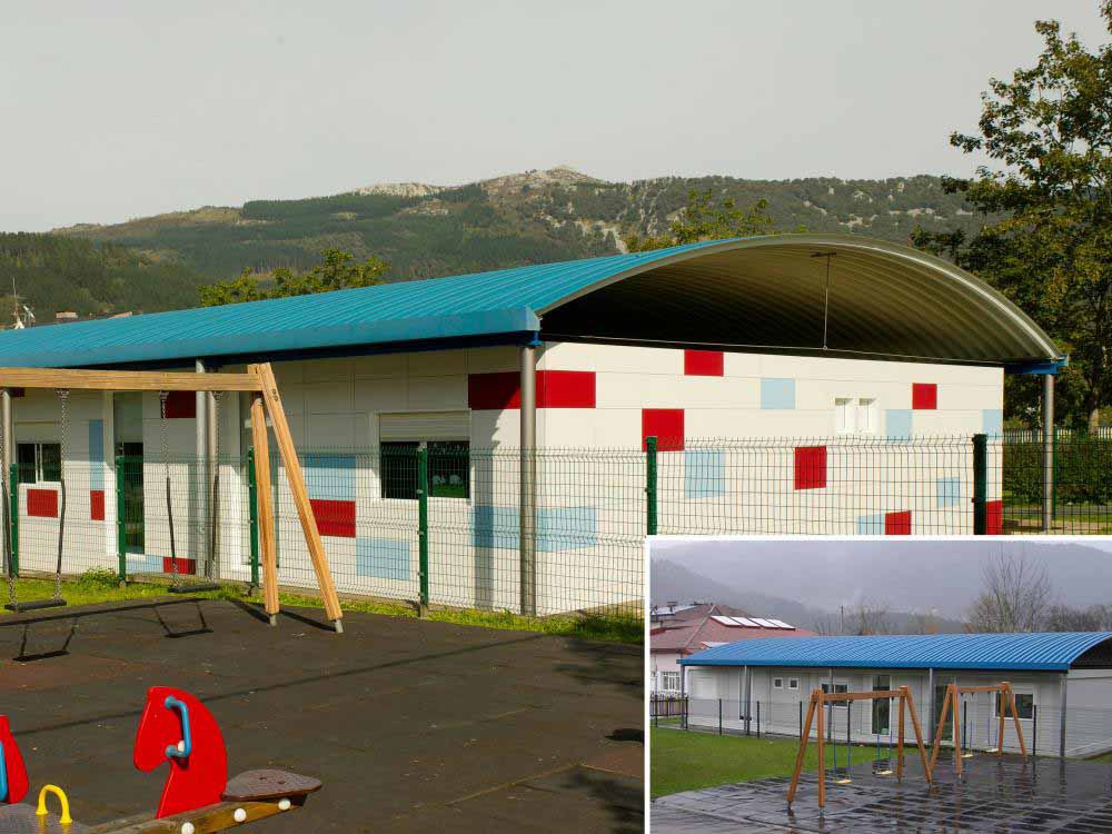 Rehabilitación de la fachada de la Guardería de Igorre-Bizkaia