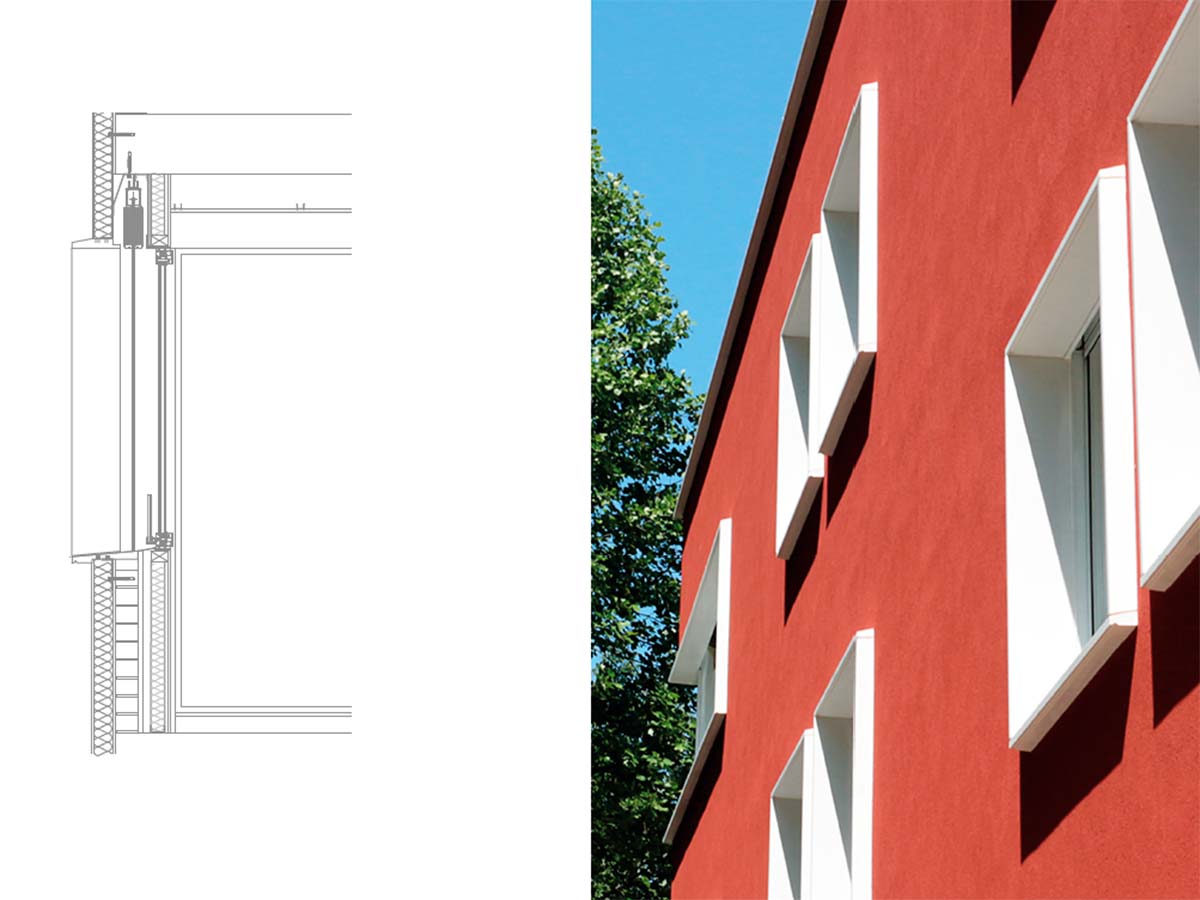 Detalle constructivo recercados industrializados