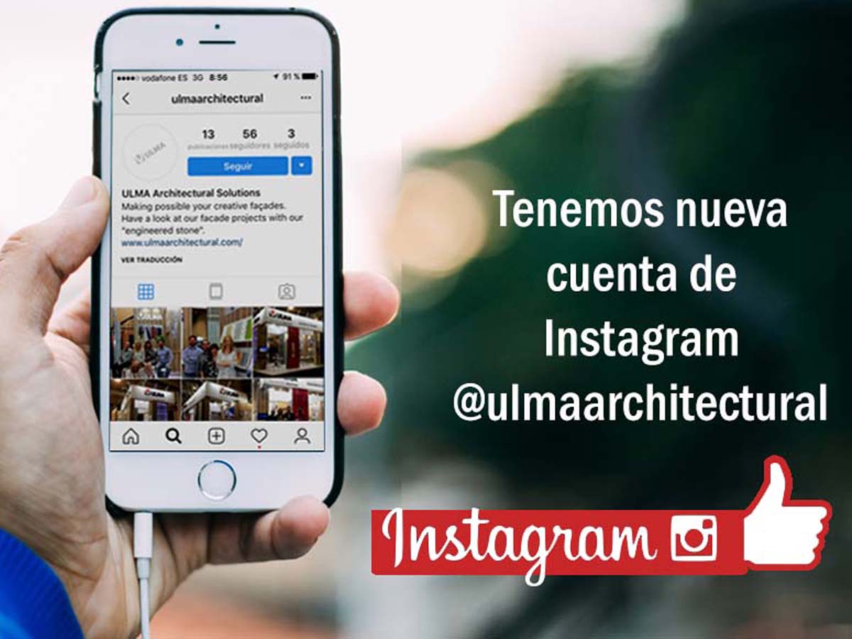 La división de ARQUITECTURA de ULMA estrena INSTAGRAM