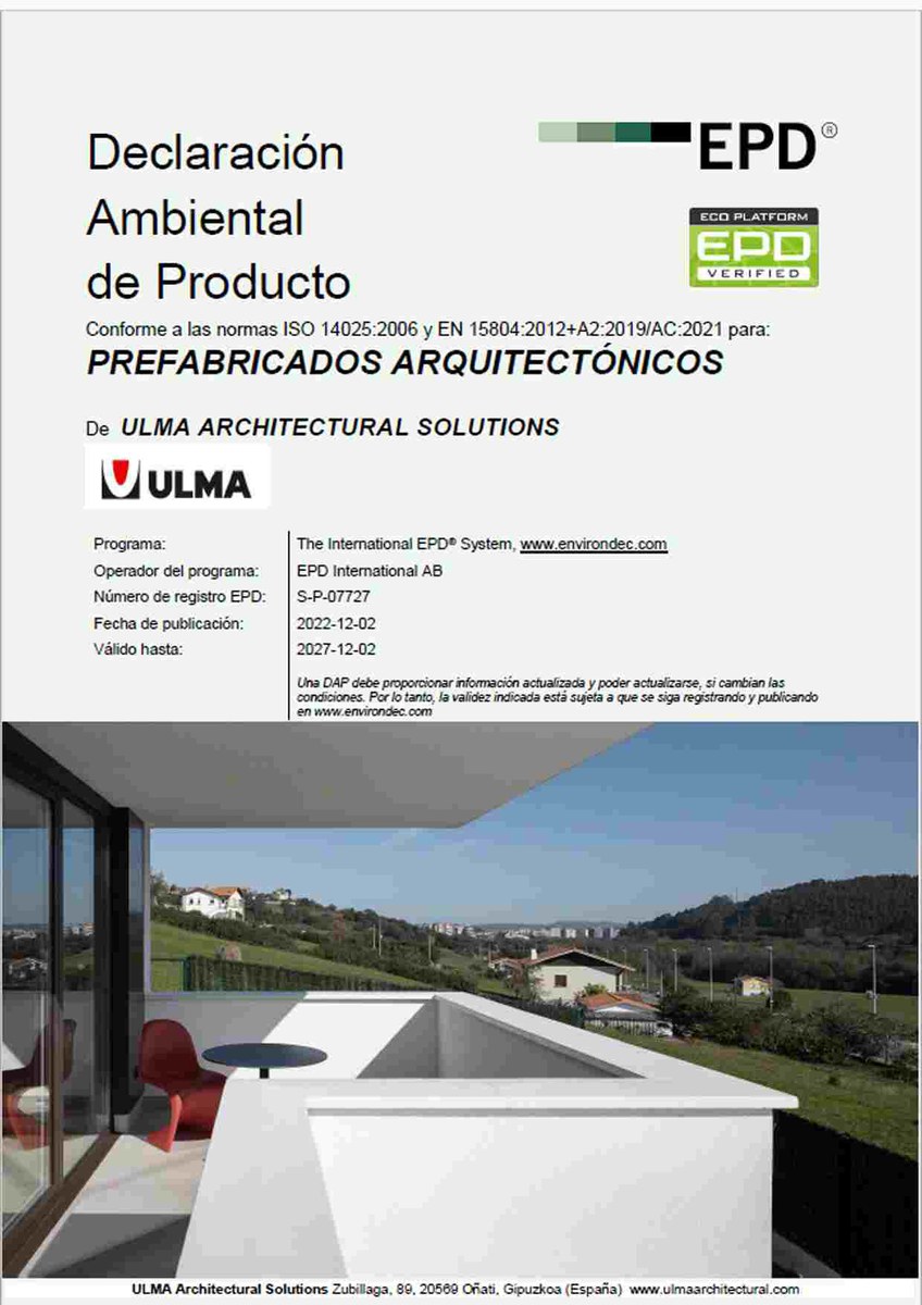 Declaración Ambiental de Producto