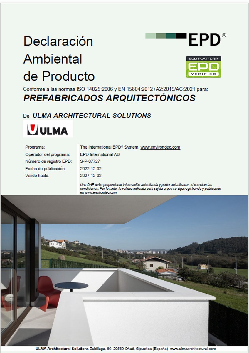 Declaración Ambiental de Producto Declaración Ambiental de Producto