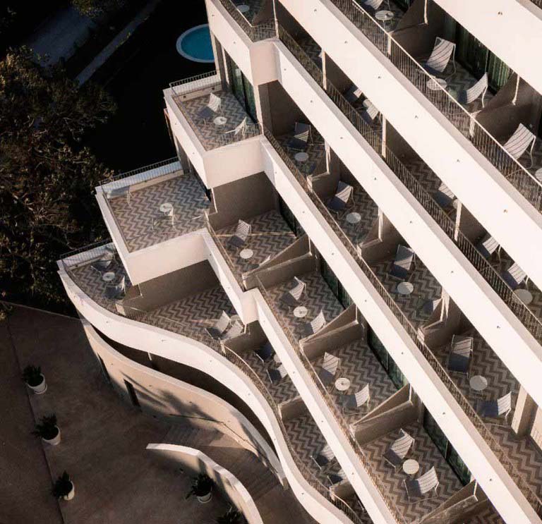Window sills copings hotel
