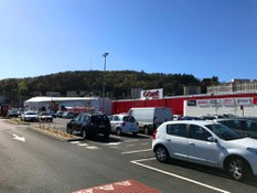Foto 2 del proyecto Canales multiV+ en el estacionamiento del Géant Casino de Saint Etienne