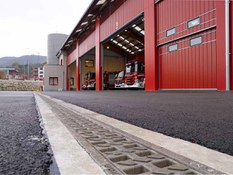 Foto 1 del proyecto La importancia del correcto drenaje pluvial en un parque de bomberos
