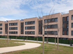 Foto 3 del proyecto Fachada Ventilada ULMA en 108 viviendas de VPO en Bizkaia