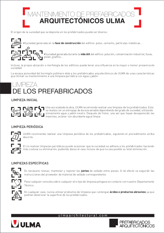 Mantenimiento de Prefabricados Mantenimiento de Prefabricados