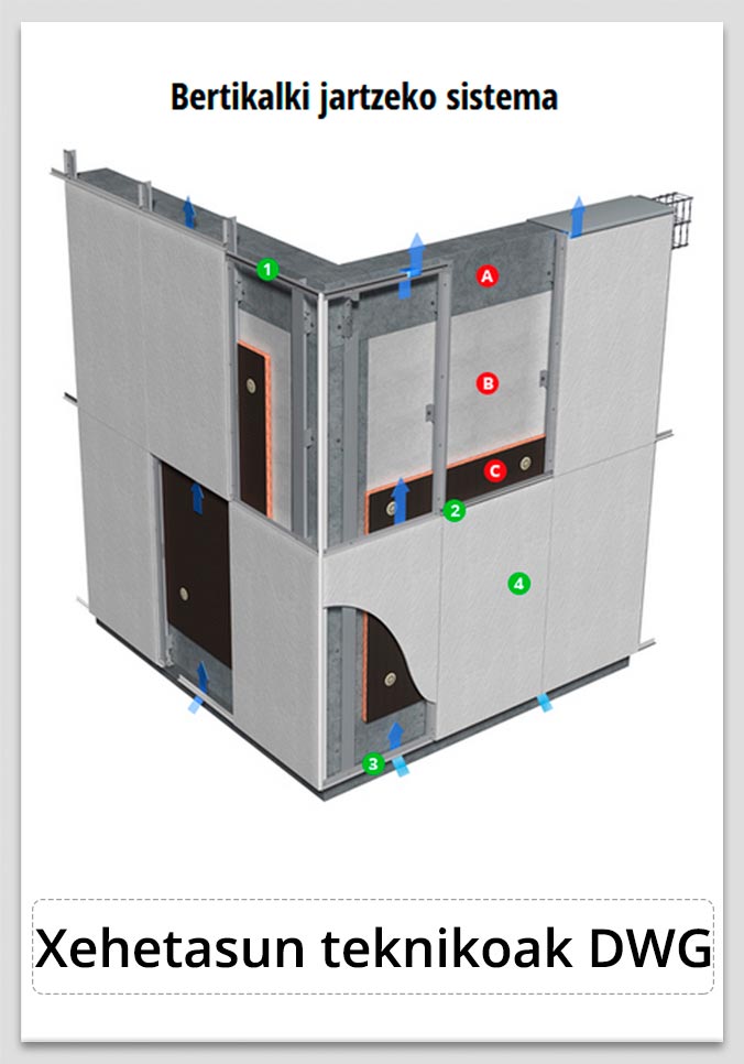 Xehetasun teknikoak Sistema Bertikala - DWG Xehetasun teknikoak Sistema Bertikala - DWG