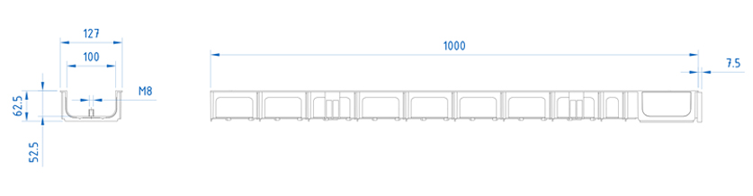 HYDROMINI - Plastikozko kanala HYDRO