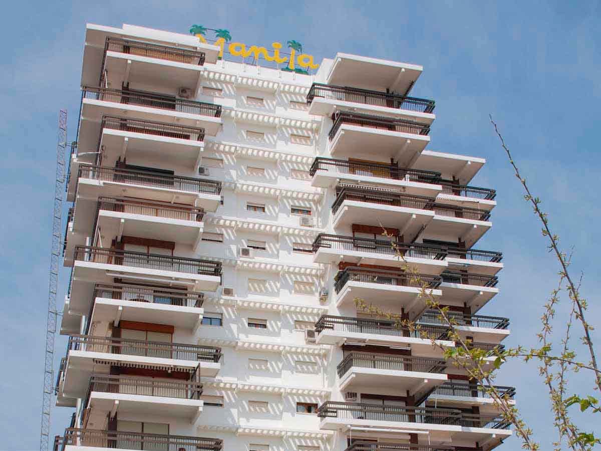 Terrazen aurrealde pertsonalizatuak, Gandiako Manila eraikinerako