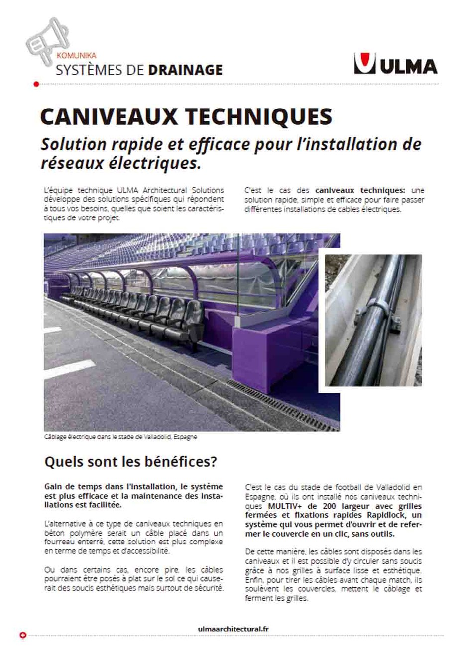 Caniveaux Techniques