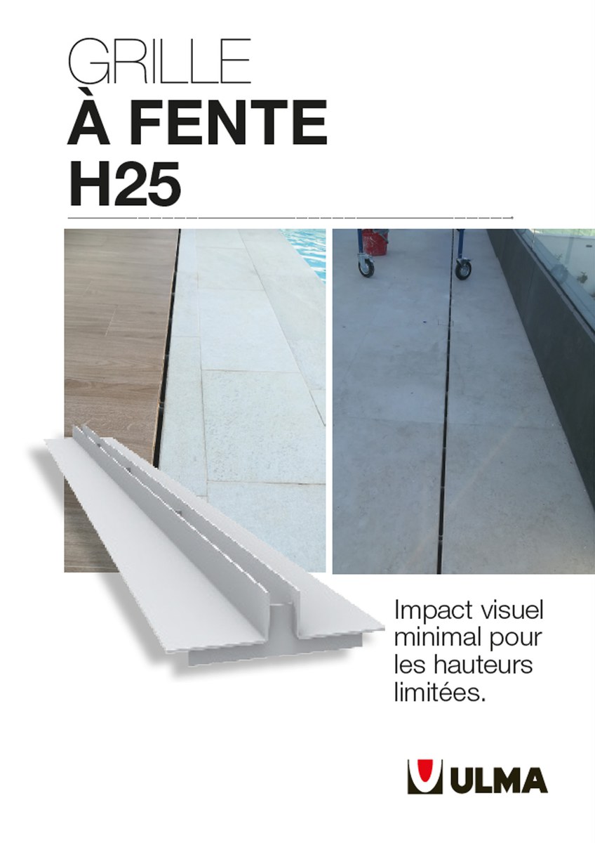 Grille à Fente H25