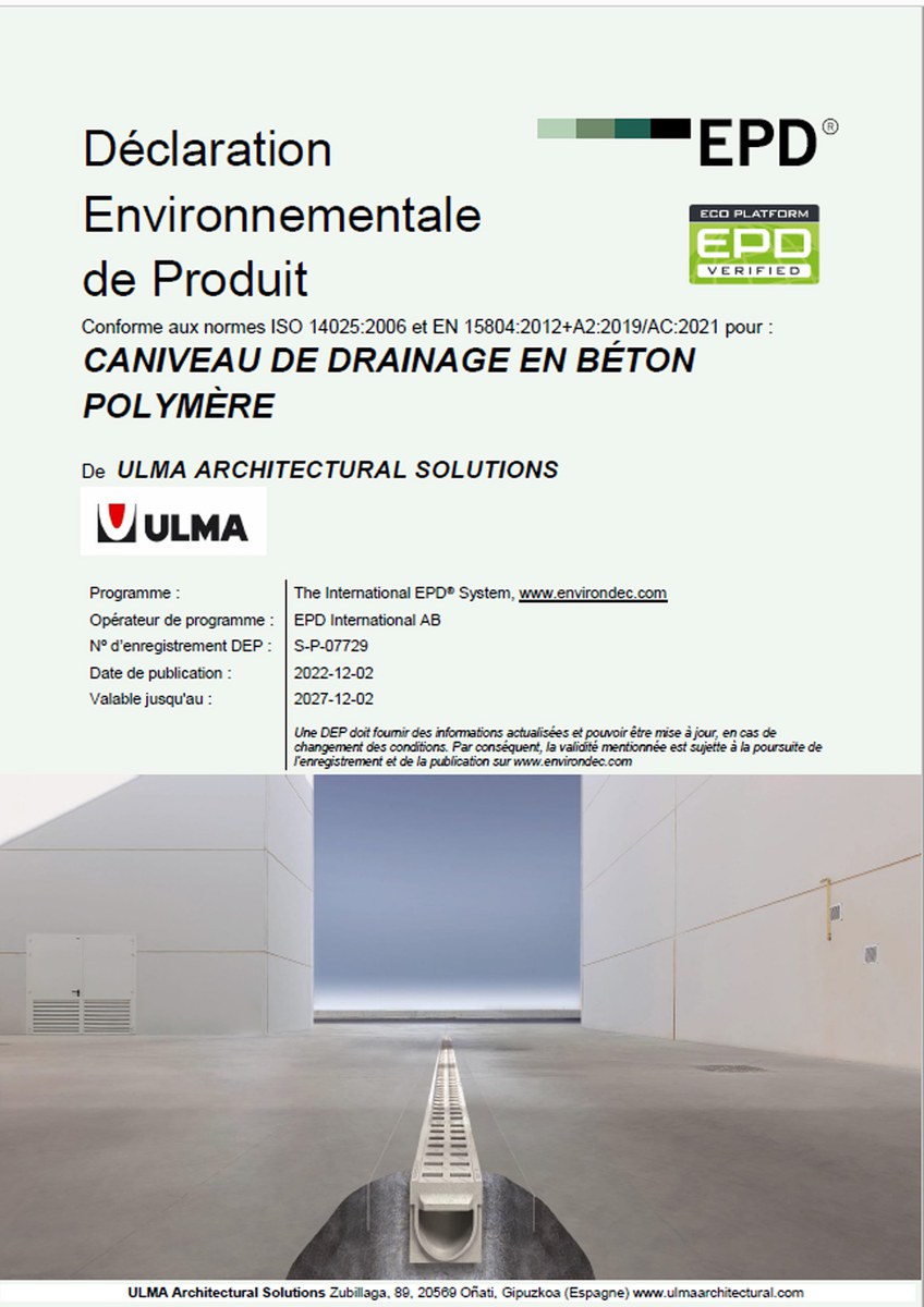 DEP - Caniveaux Béton Polymère
