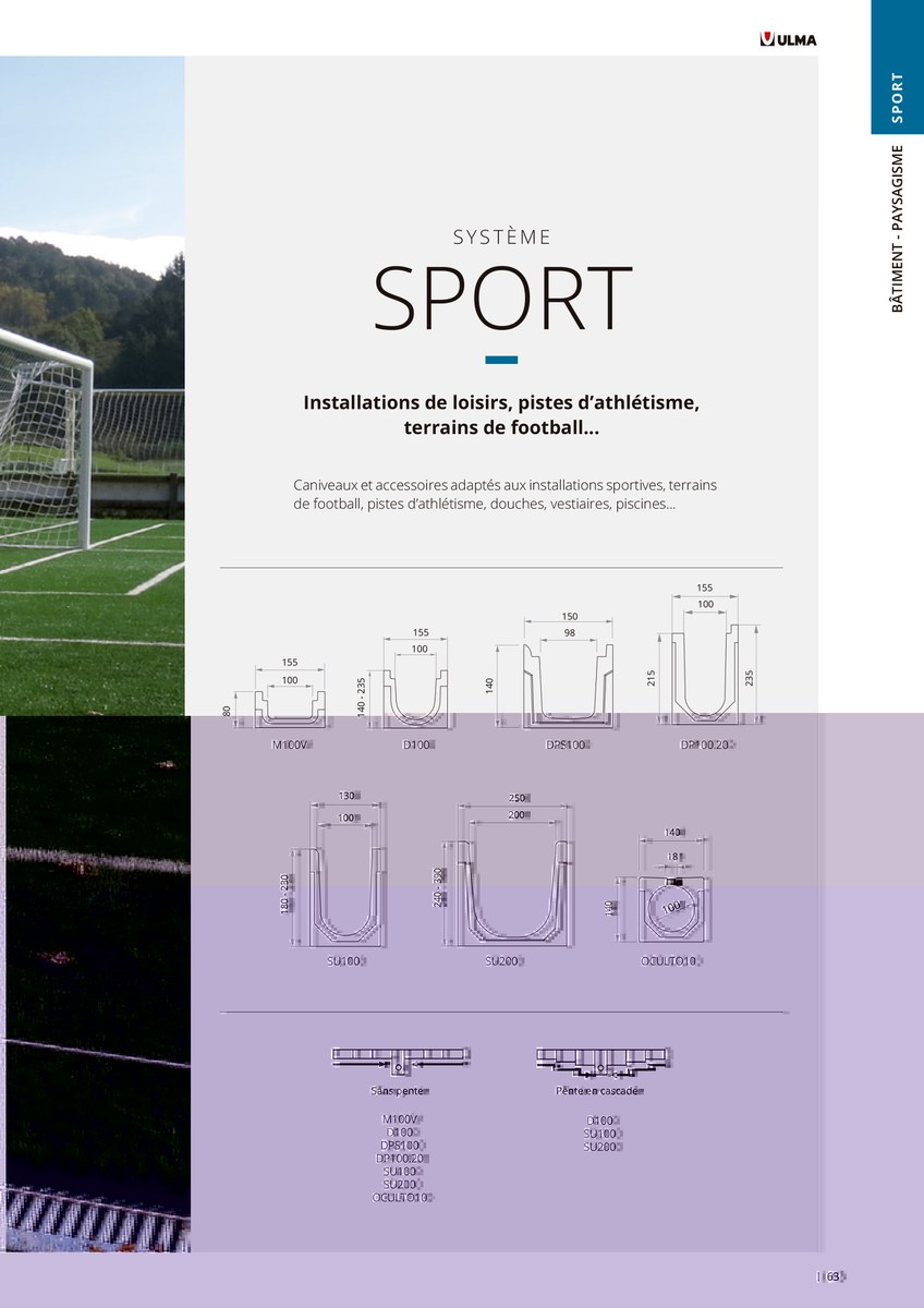 Système SPORT pour les installations sportives