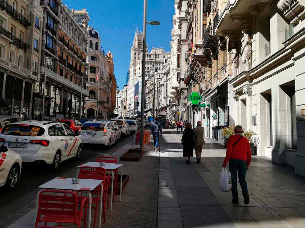 Photo 1 du projet 2.250 ml de drainage pour la Gran Vía, artère principale de Madrid
