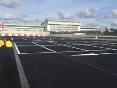 Photo 1 du projet Caniveaux de drainage ULMA à l’aéroport de Malpensa, Italie