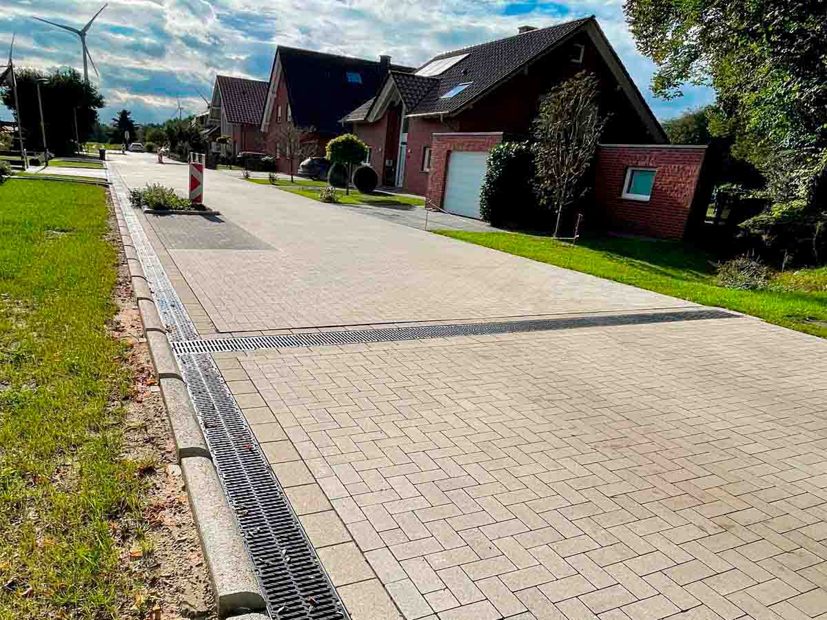 Caniveaux de drainage ULMA à Haltern am See, Allemagne. Caniveaux de drainage ULMA à Haltern am See, Allemagne.