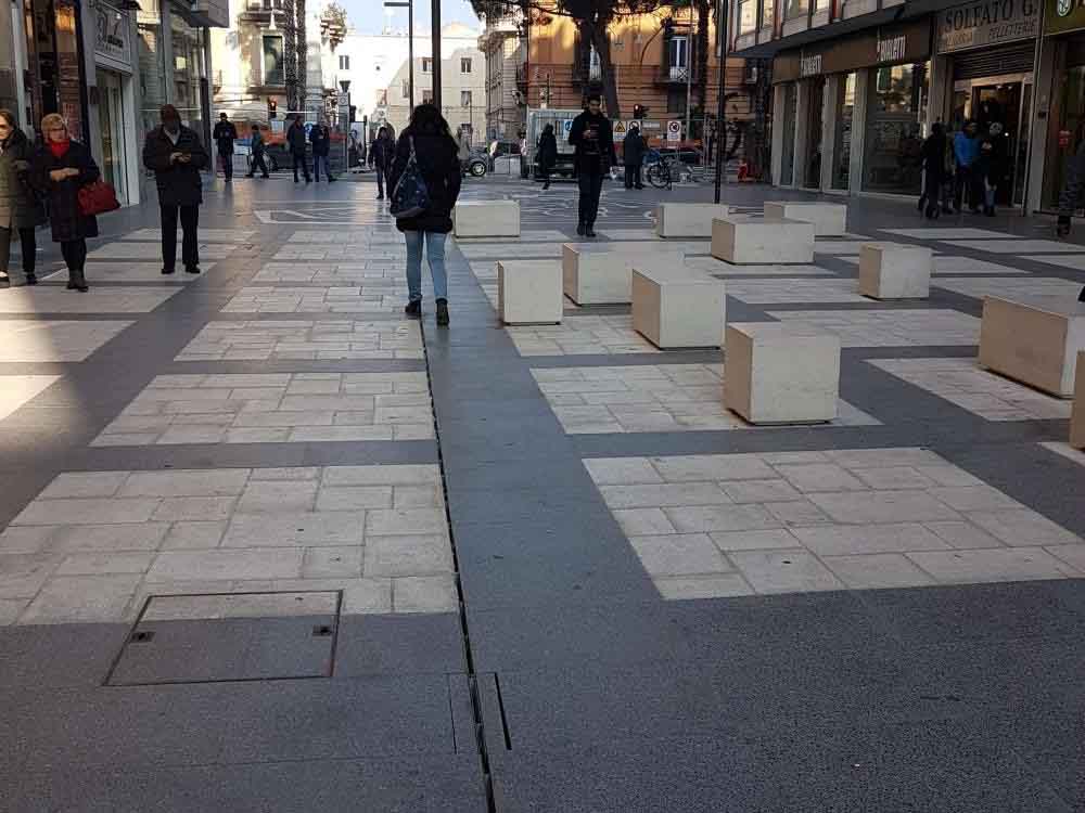 La ville de Bari, en Italie, choisit le drainage linéaire ULMA