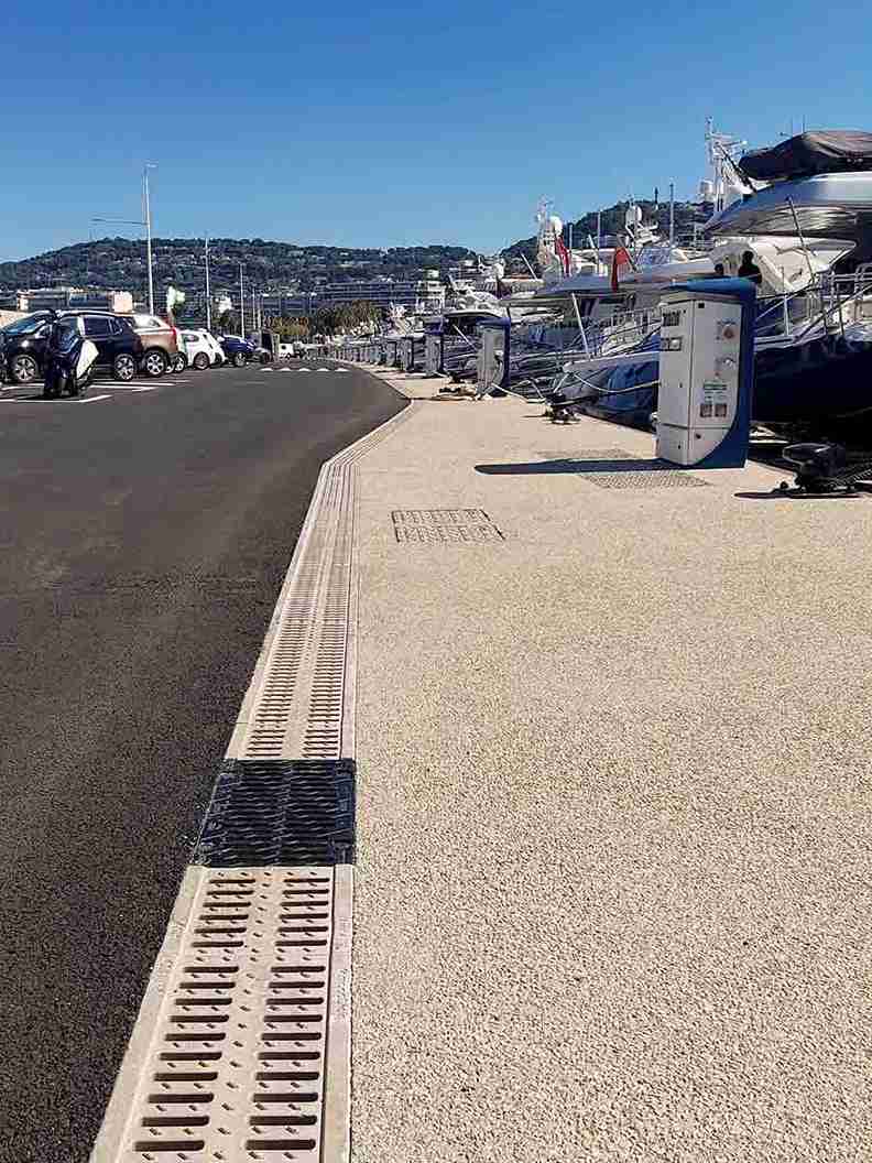 Photo 2 du projet Systèmes de drainage ULMA pour le Port Canto à Cannes