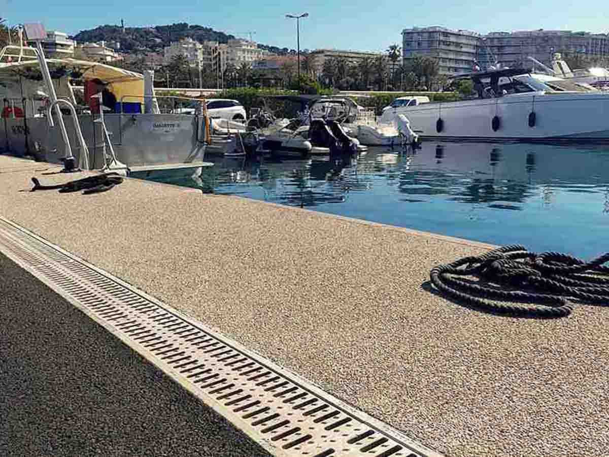 Systèmes de drainage ULMA pour le Port Canto à Cannes