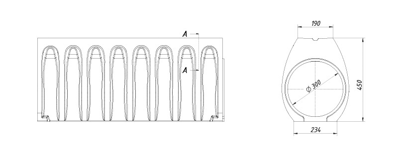 KOD300 - Caniveau monobloc à fente KOMPAQSLOT®