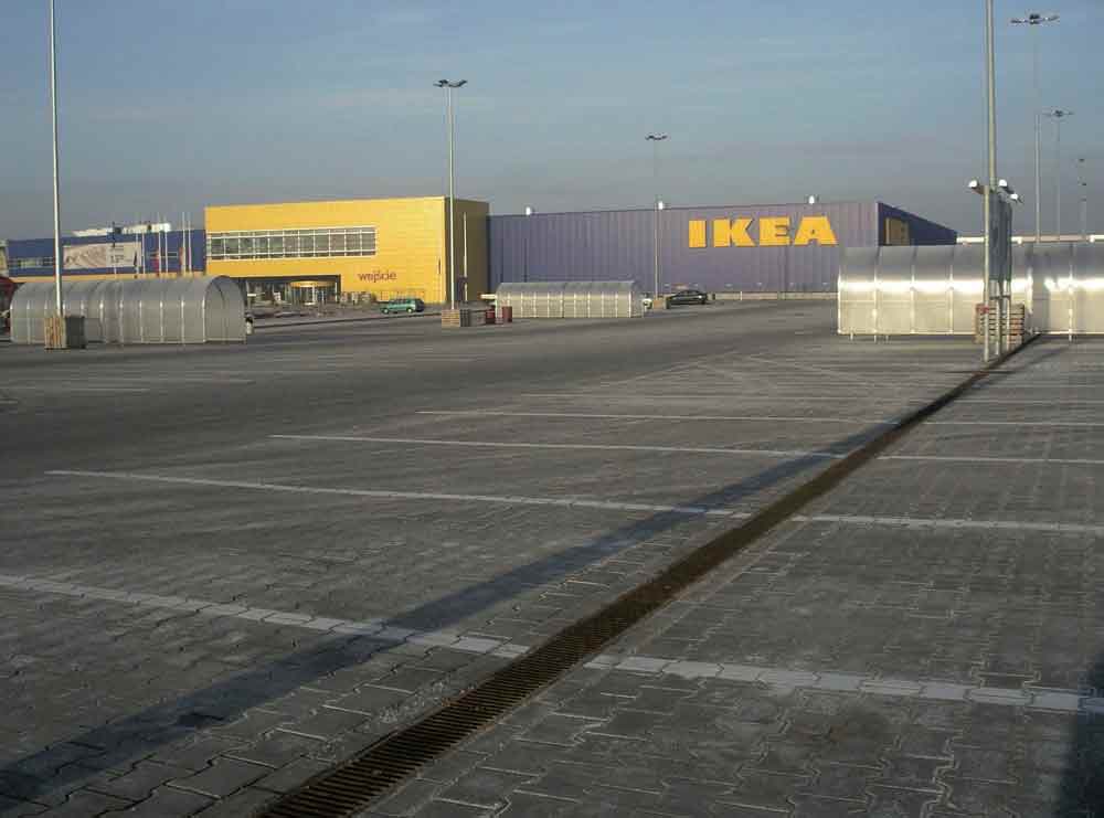 Foto n. 1 del progetto IKEA da Cracovia-Polonia con drenaggio ULMA