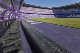 Foto n. 1 del progetto Stadio di Valladolid: posa efficiente del cablaggio televisivo