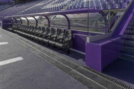 Foto n. 3 del progetto Stadio di Valladolid: posa efficiente del cablaggio televisivo