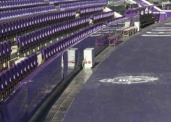 Foto n. 4 del progetto Stadio di Valladolid: posa efficiente del cablaggio televisivo