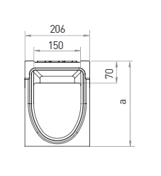 KOMPAQ150 CITY - Canaleta para áreas urbanas KOMPAQDRAIN®