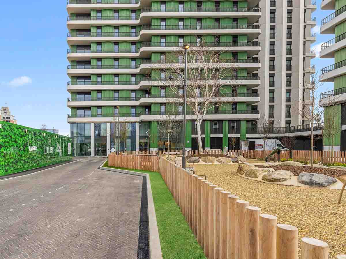 Drenagem ULMA no Ebury Bridge Estate em Londres Drenagem ULMA no Ebury Bridge Estate em Londres