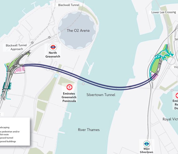 Foto 2 do projeto Túnel de Silvertown:  Redefinindo a Conectividade com Soluções de Drenagem Inteligentes