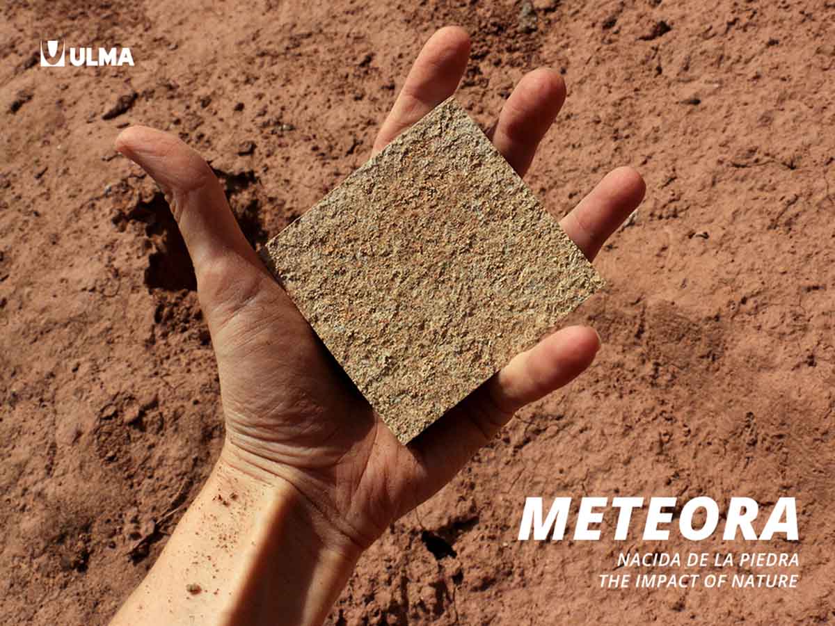 Nova textura METEORA Stoneo PURE da ULMA