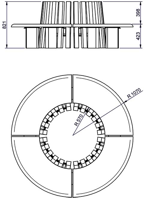 Akelarre com encosto Akelarre com encosto
