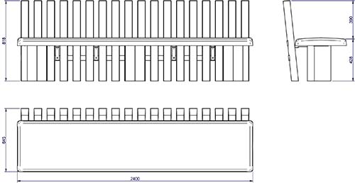 Ilara com encosto Ilara com encosto