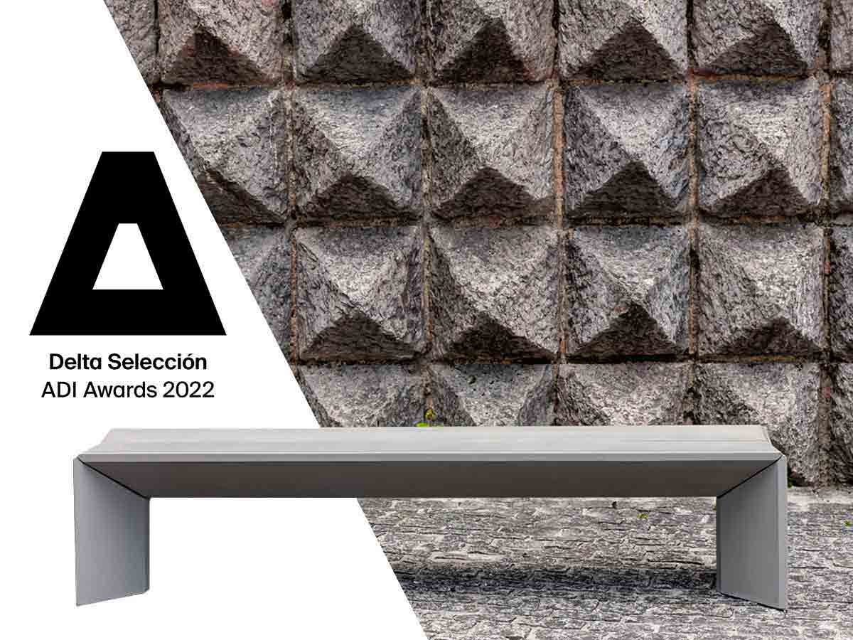 Vamos aos Óscares do design industrial Banco urbano Harri de ULMA seleccionado para los premios ADI2022